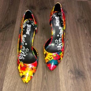 Multicolor Floral Brash Pumps